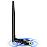 USB WiFi Adapter for PC 1200Mbps Dual Band USB 3.0 Fast 2.4GHz/5GHz High Gain 5dBi Antenna 802.11ac WiFi Dongle Wireless Network Adapter for Desktop Laptop Supports Windows Mac and Linux