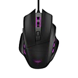 CP3 Wired Gaming Mouse 3200 DPI Adjustable Computer Mouse 6 Buttons PC Gaming Mice with 4 LED Lighting for Desktop Laptop and PC, Compatible with Windows 7/8/10/XP Vista Linux