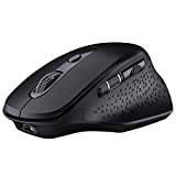 VicTsing Pioneer Rechargeable Bluetooth Mouse, Easy-Switch Up to 3 Devices, Wireless Mouse with Side Scroll Wheel, 5 Levels Adjustable DPI, Bluetooth Mouse for Laptop Android/OS/iOS/Windows/Linux
