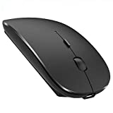 Rechargeable Bluetooth Mouse for MacBook Pro Wireless Bluetooth Mouse for Mac Laptop MacBook Air Windows Notebook MacBook (Black)